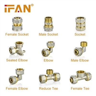 Sárgaréz kompressziós szerelvények