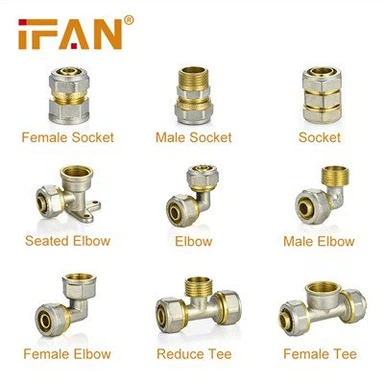 Sárgaréz kompressziós szerelvények