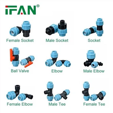 HDPE kompressziós szerelvények